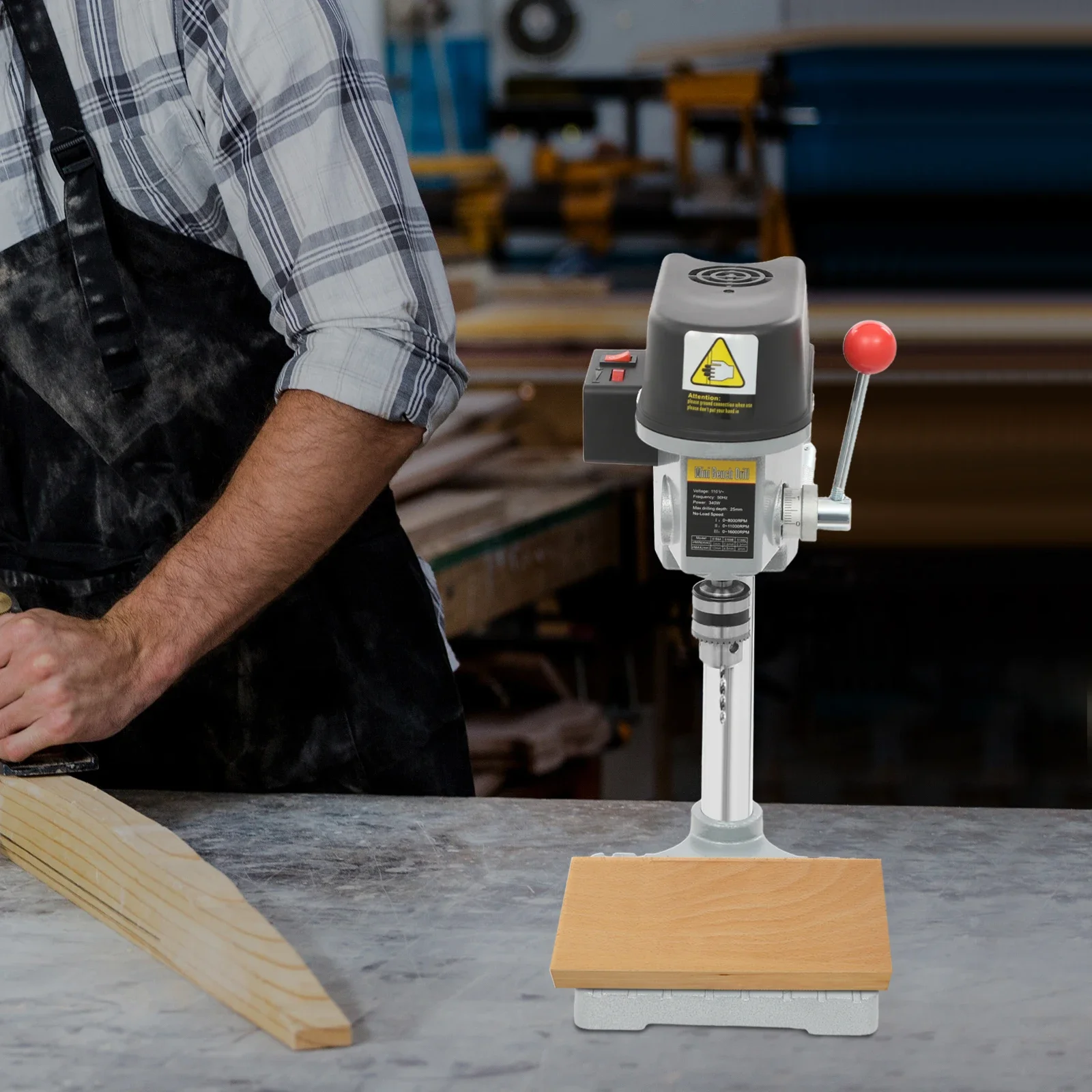 

Portable Drill Press Electric Mini Drill Press Bench Small Benchtop Drill Press