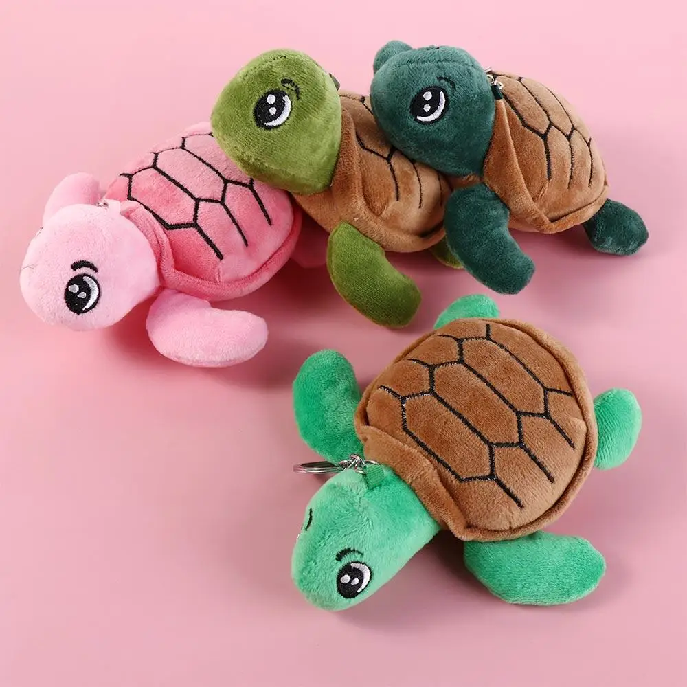 Key Ring Soft Animal Bag Decor Key Chain Plush Tortoise Dolls Cute Turtle Keychain Turtle Plush Keyring Tortoise Plush Pendant