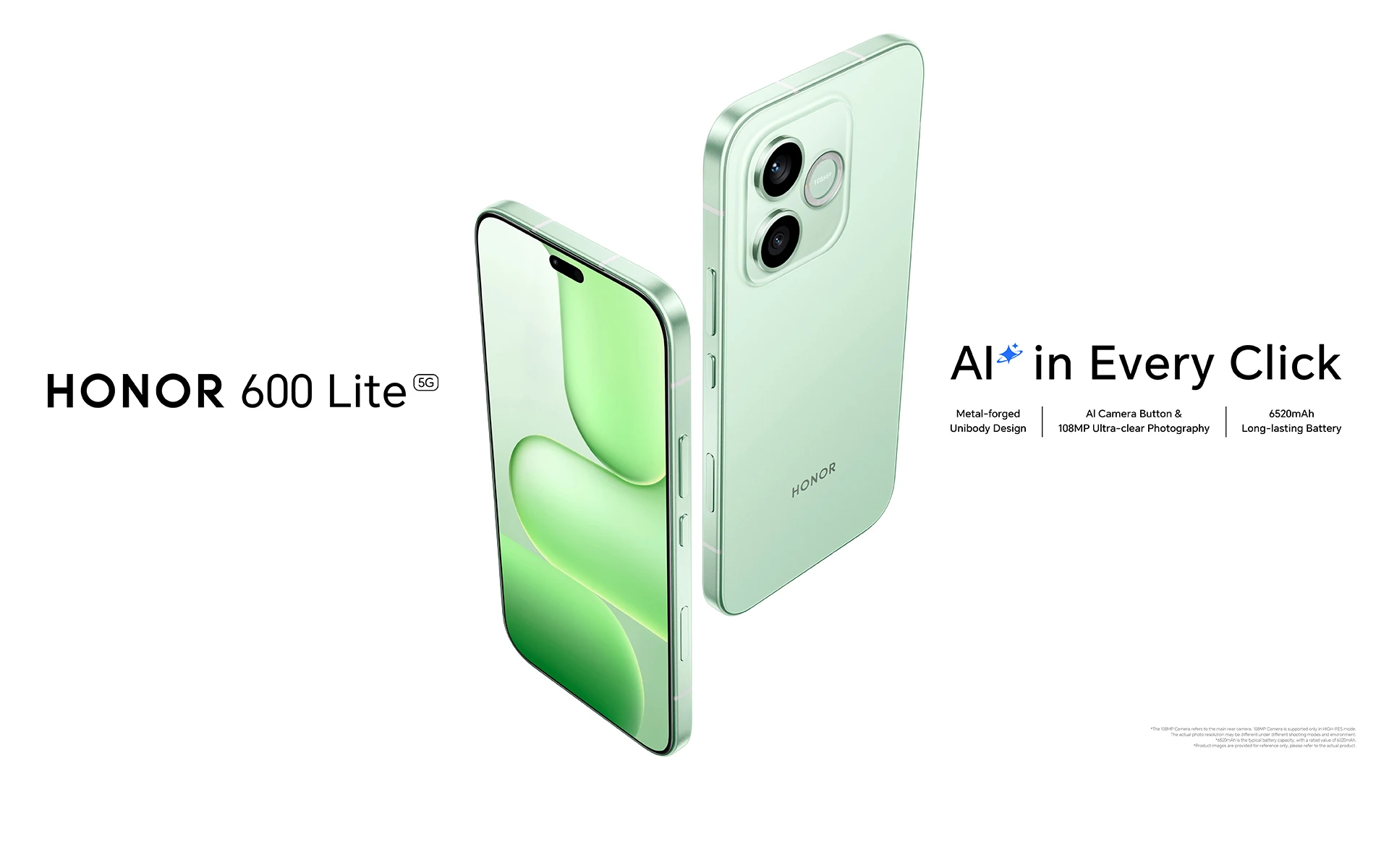 2026 NEW HONOR 600 Lite 5G Smartphone MediaTek Dimensity 7100 Elite 6.6”120Hz AMOLED 6520mAh 45W SuperCharge 108MP AI Camera