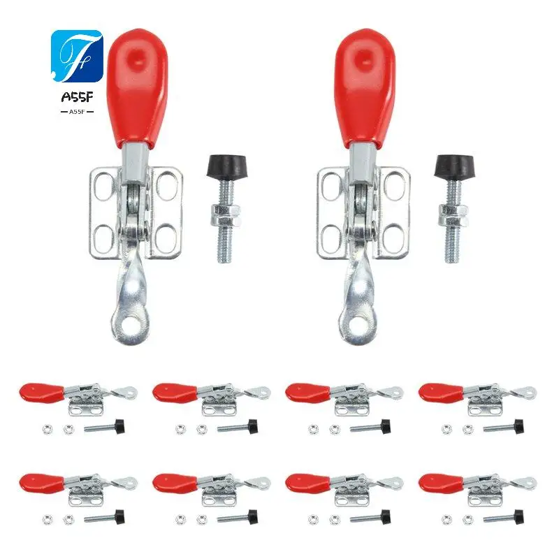 A55F-Red Toggle Clamp GH-201A 27Kg Quick Release Tool Horizontal Clamps Hand New Heavy Duty Tooling Accessory