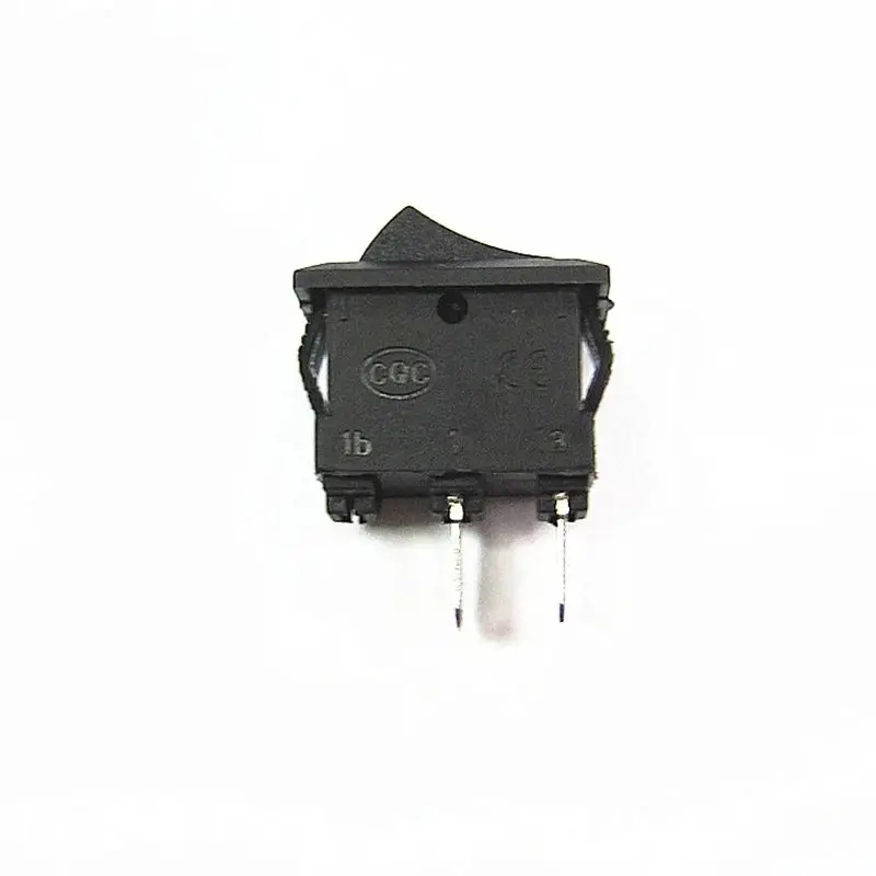 5pc/set Delicate Rocker Switch 10 * 15 mm AC 3A/250V  6A/125V 2 Pin Red Black ON/OFF I/O Micro switch