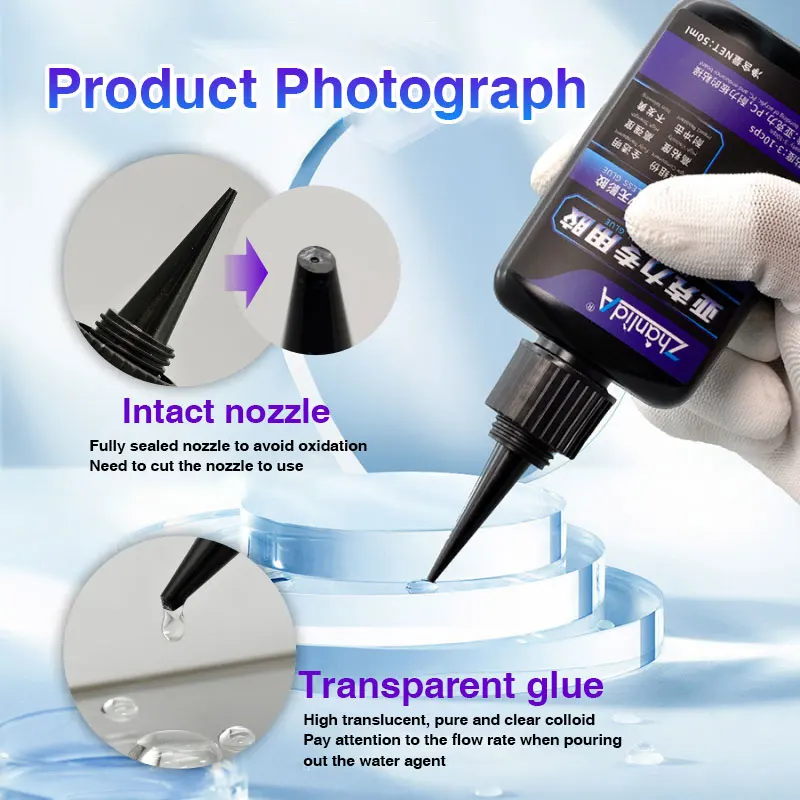 Cola transparente super forte 50ml 310 para capa de celular de placa de PC acrílica