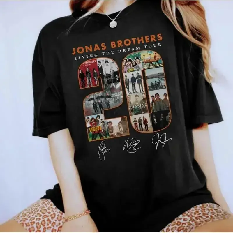 Vintage Albums 20th Anniversary Of Jonas T Shirt Living The Dream Tour 2025