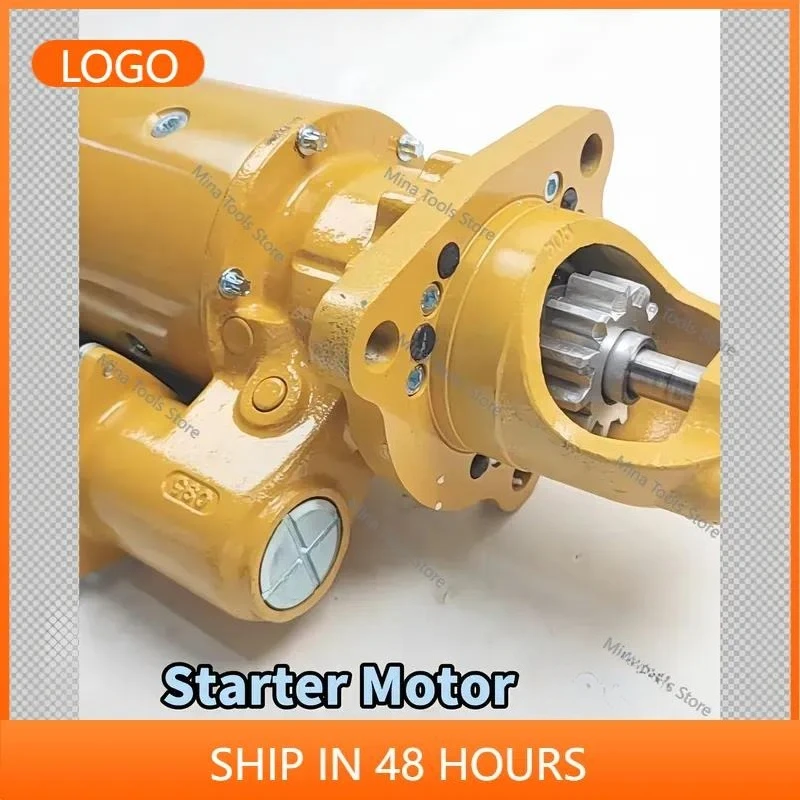 Starter Motor 435-1239 for C11 C13 Engine Starter for Excavator Wheel Loader Mining Machine Parts