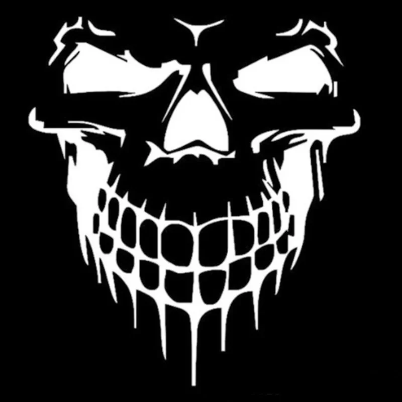 Car Engine Hood Side Door Skull Decoration Sticker Fun Vinyl Sticker Car Styling Decoration Accessories Car Exterior Decoration