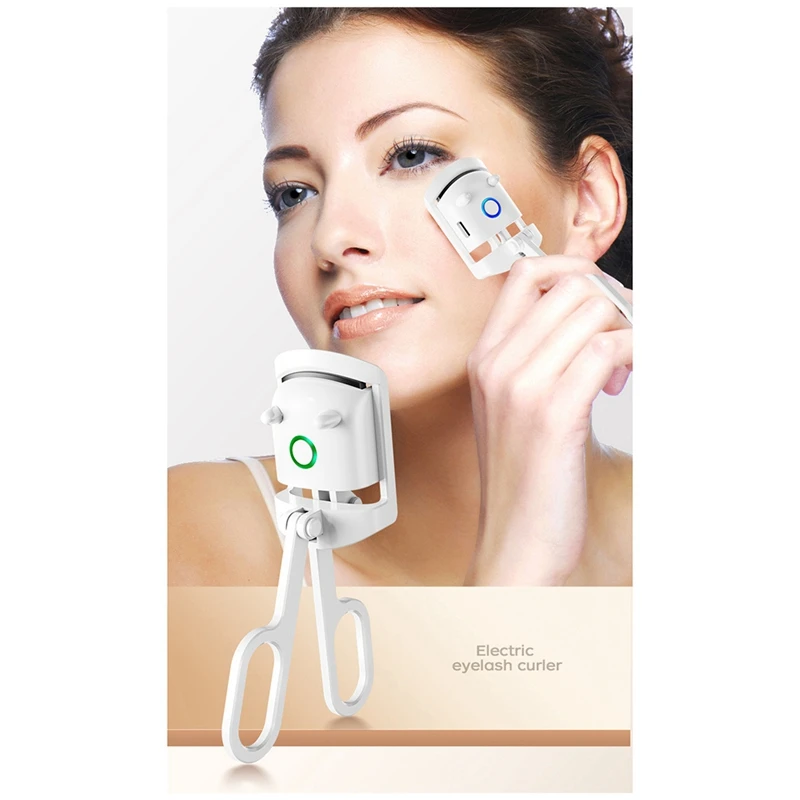 3 In 1 Heated Eyelashes Curler USB Rechargeable Electric Eyelash Curler With 3 Level Temp Quick Heating And Long-Lasting