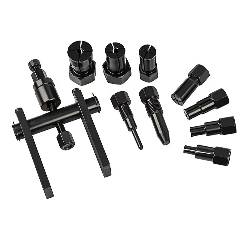 10pcs Motorcycle Bearing Puller Kit 8-25mm Inner Bearing Disassembly Tool with Box for Maintenance Repair Work