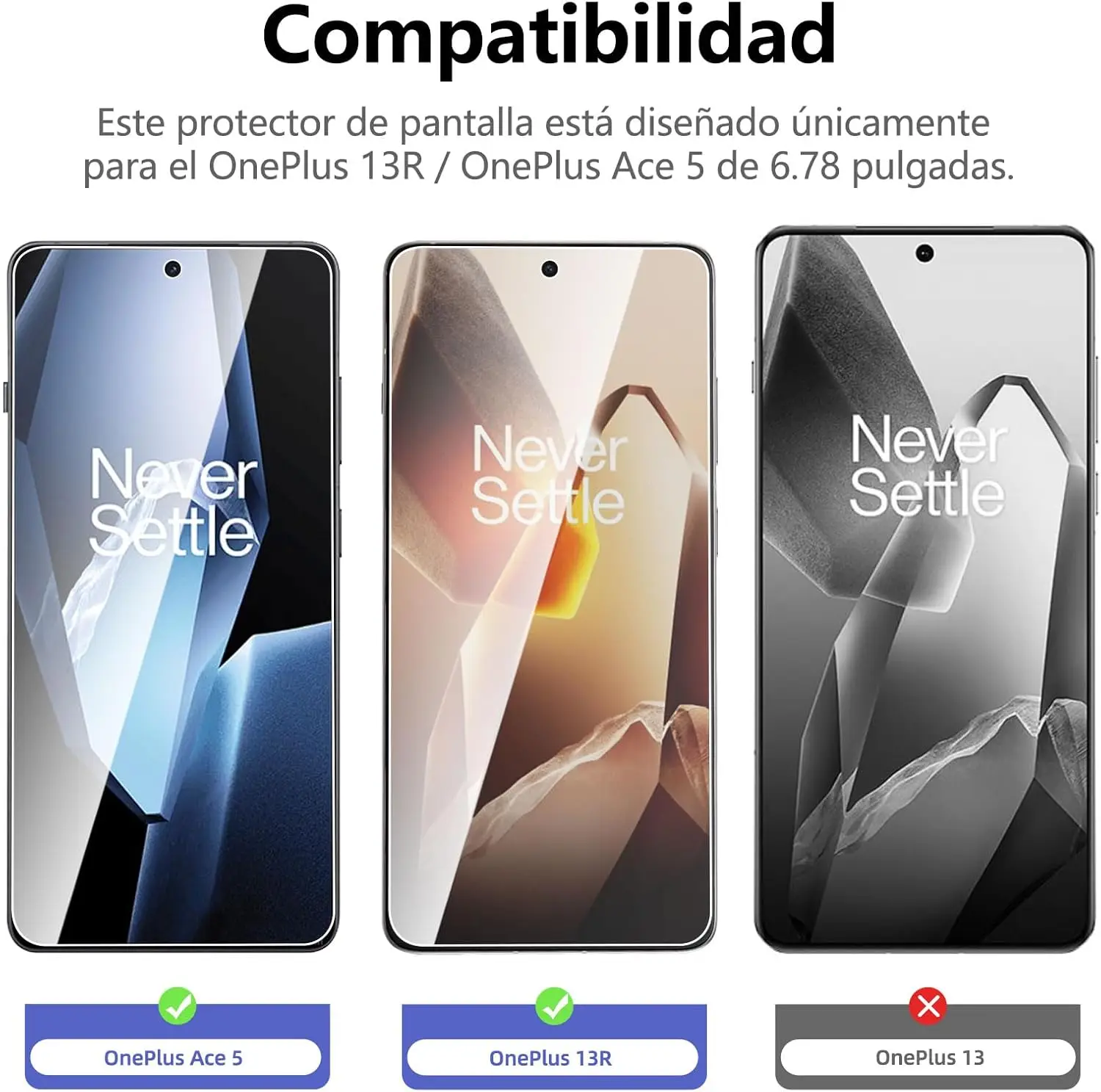 2/3/4 PCS 9H Screen Protector Film For OnePlus ACE 5 5G HD Tempered Glass