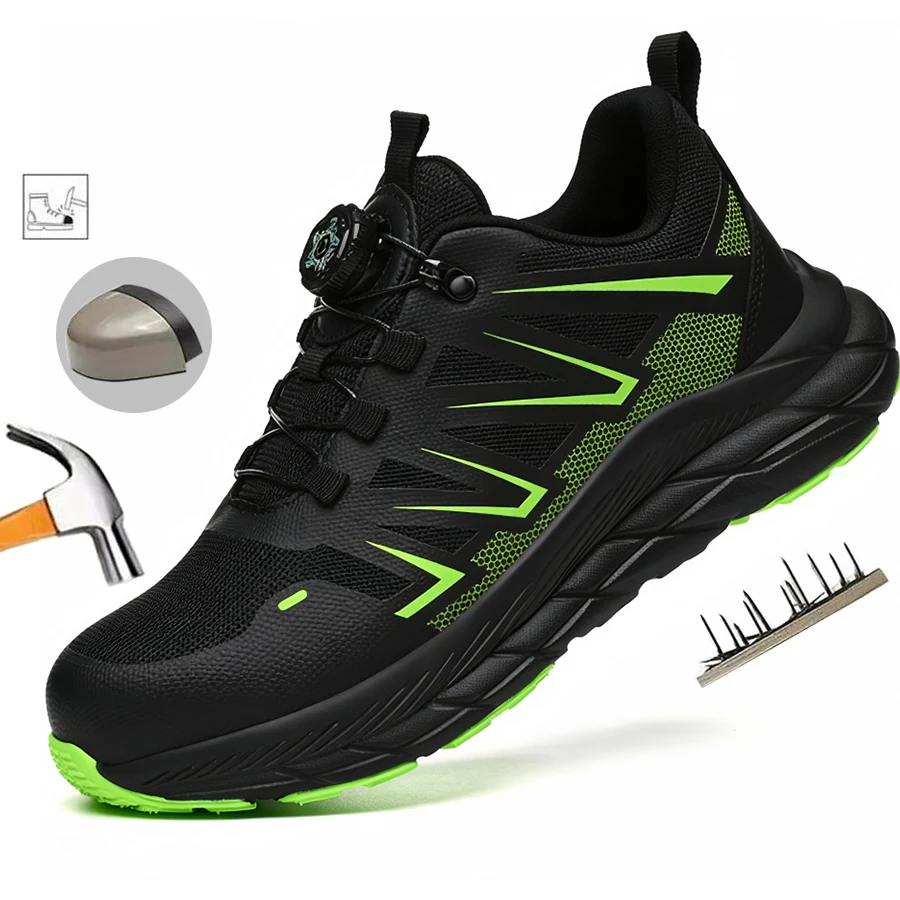 All Season Industrial Safety Shoes for Men Women Steel Toe Sneakers with Impact Resistant Steel Toe Cap Lightweight Comfortable Design for Construction Work Wear Resistant Durable for Daily Labor Full Sizes Perfect Labor Day Gift for Workers