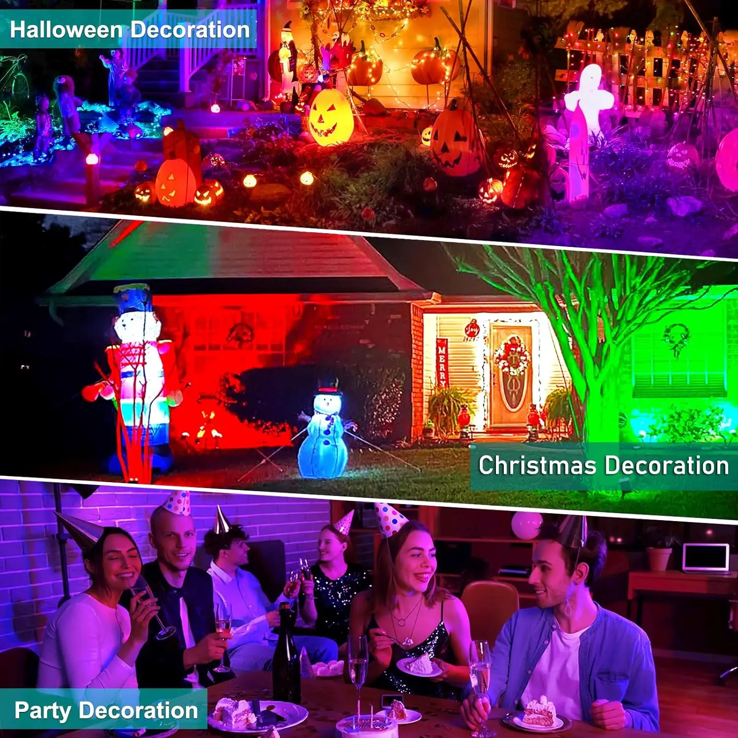 2/4pcs Solar Outdoor Light Garden RGB LED Landscape Countyard Solar Spotlight Color Changing Landscape Street Wall Lamp for Tree