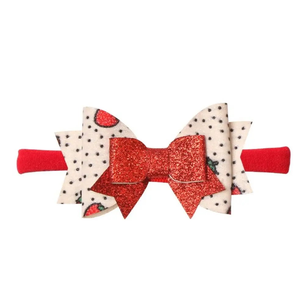 

Cute New Year Headdress Santa Claus Festival Baby Girl Headwrap Christmas Headwear Toddlers Headband Bandage Infant tiara Gift