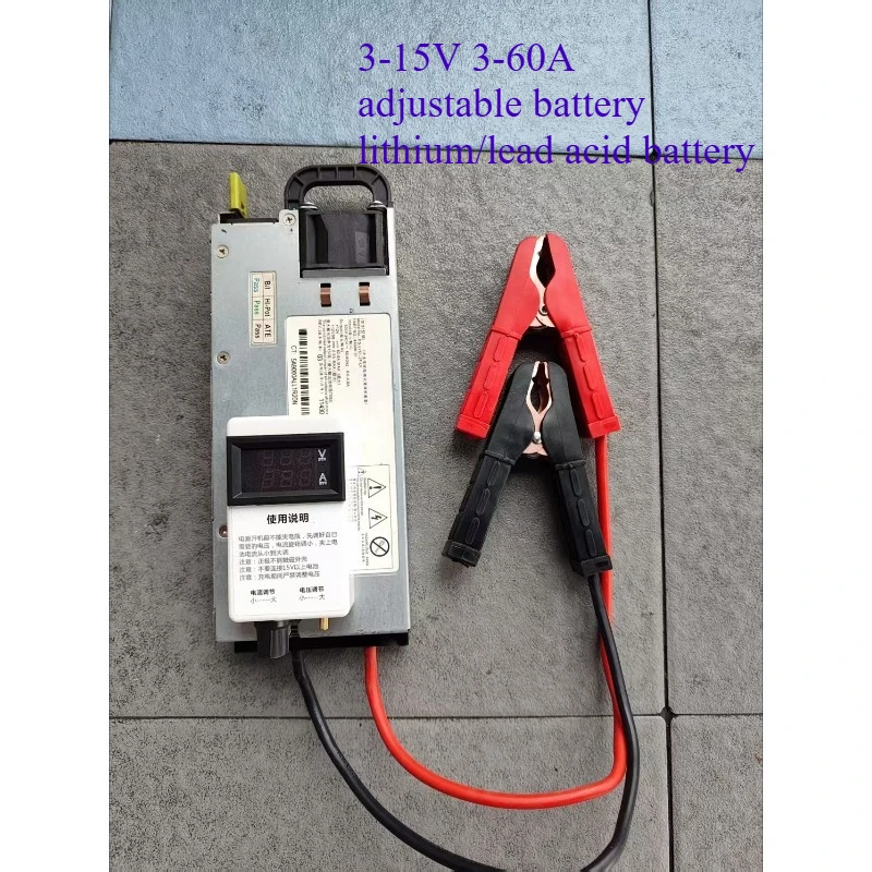 3-15V 3-100A Adjustable Charger - 12V/14.6V/12.6V for Lithium Ion, LiPo & Lead Acid Battery (100A/60A/50A/20A)