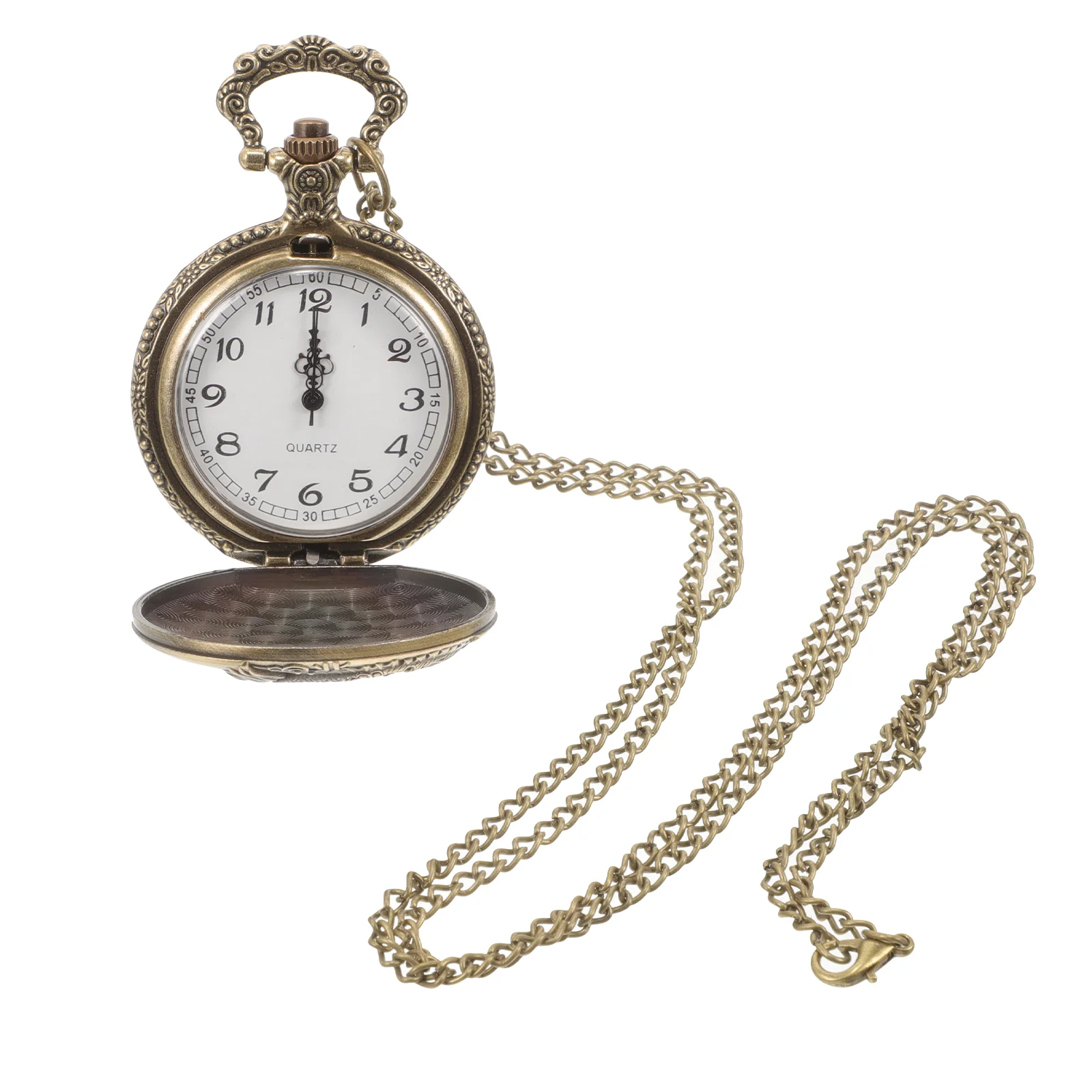 Pocket Watch Toys Buckle Watches for Men with Chain Only Elderly Vintage Retro