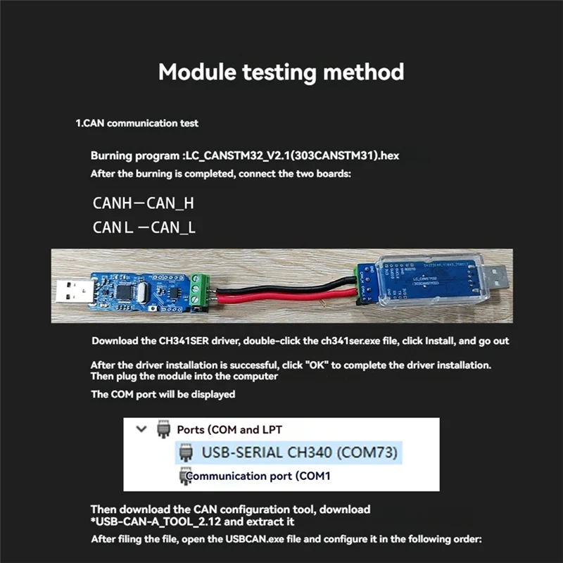 Moduł komunikacji CAN USB do CAN Adapter Analizator Wbudowany Transceiver TJA1051T-USB do CAN Interfejs Canbus
