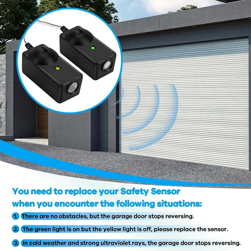 41A5034 Garage Safetysensor Kit Compatible,Garage Door Openers, Garage Door Sensors,Replacement G801CB-P 801CB 041-0136