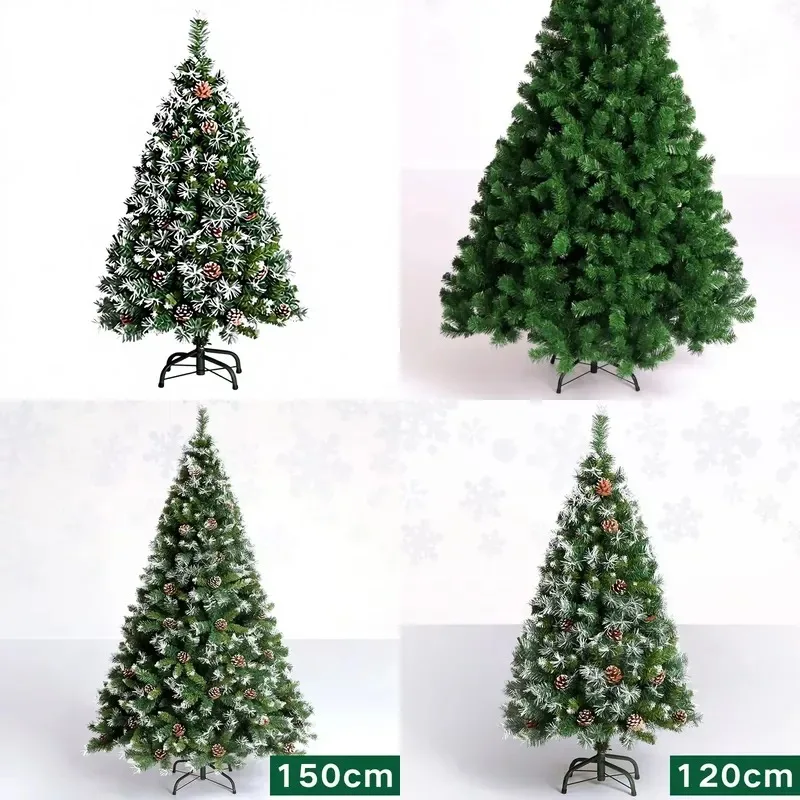 Factory-customized 1.2m PVC Christmas tree for indoor display and scene layout, directly from China, model 01