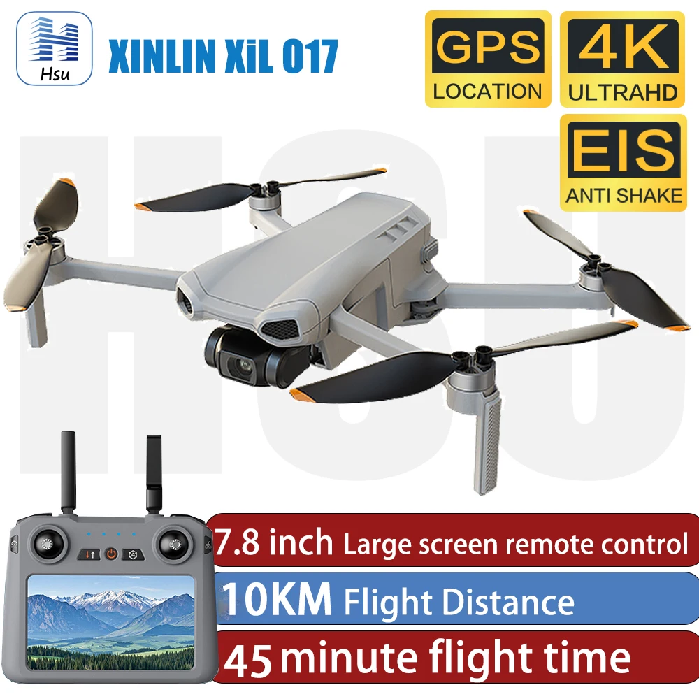 

LYZRC 017 GPS Дрон 4K HD Камера 3-осевой подвес Сенсорный экран 6000 м Бесщеточный EIS Электронный RC Квадрокоптер Дрон Игрушка в подарок для детей