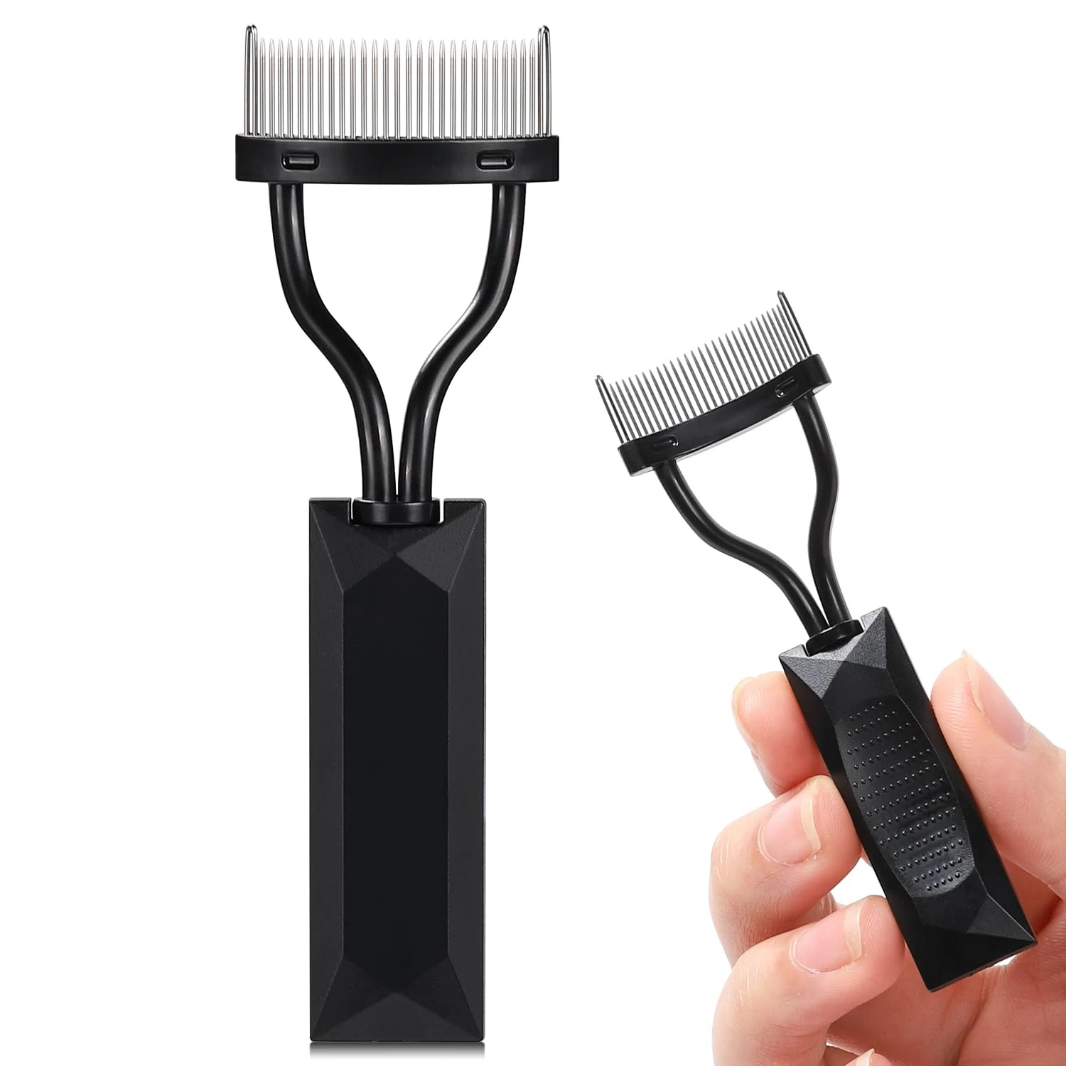 Perfectly Precise and Flawless Specialized Dual Arc Professional Eyelash Separator Comb - Covered Lash Definer for Seamless Appl