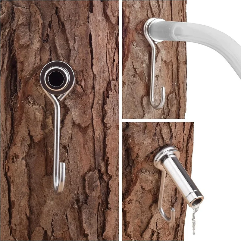 TOP Maple Syrup Tapping Kit Stainless Steel Maple Tree Spiles Food Grade Tubing Cleaning Brushes Maple Tree Tapping Kit