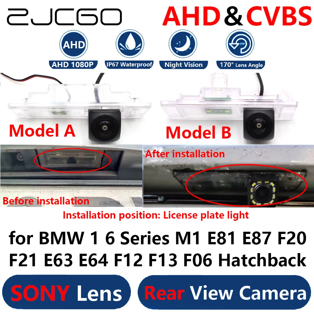 

AHD 1080P парковочная камера заднего вида для BMW 1 6 серии M1 E81 E87 F20 F21 E63 E64 F12 F13 F06 хэтчбек