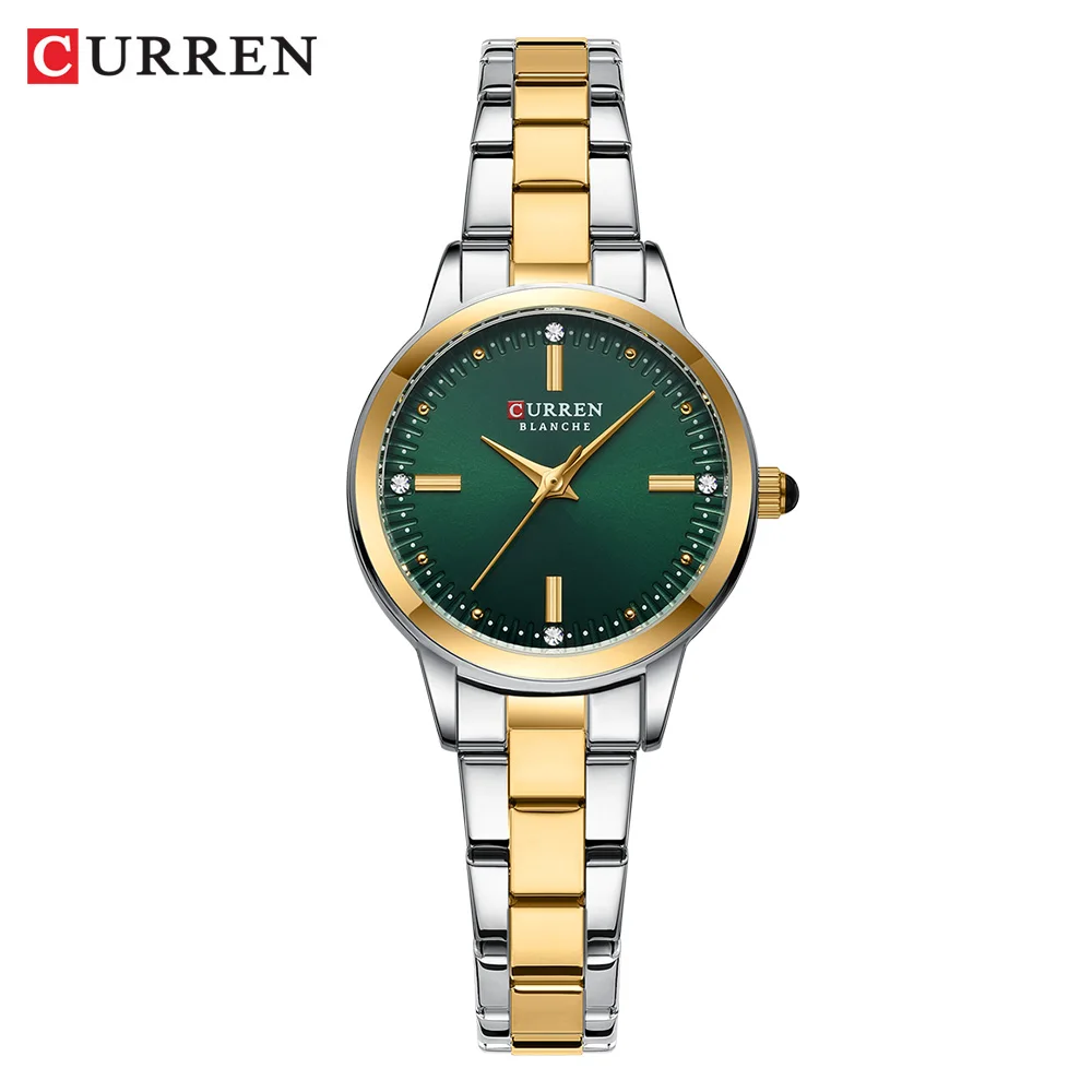 CURREN Luxury Brand Elegant Women\'s Watches Waterproof Gold Quartz Watch Stainless Steel Strap Simplicity Original Female Watch