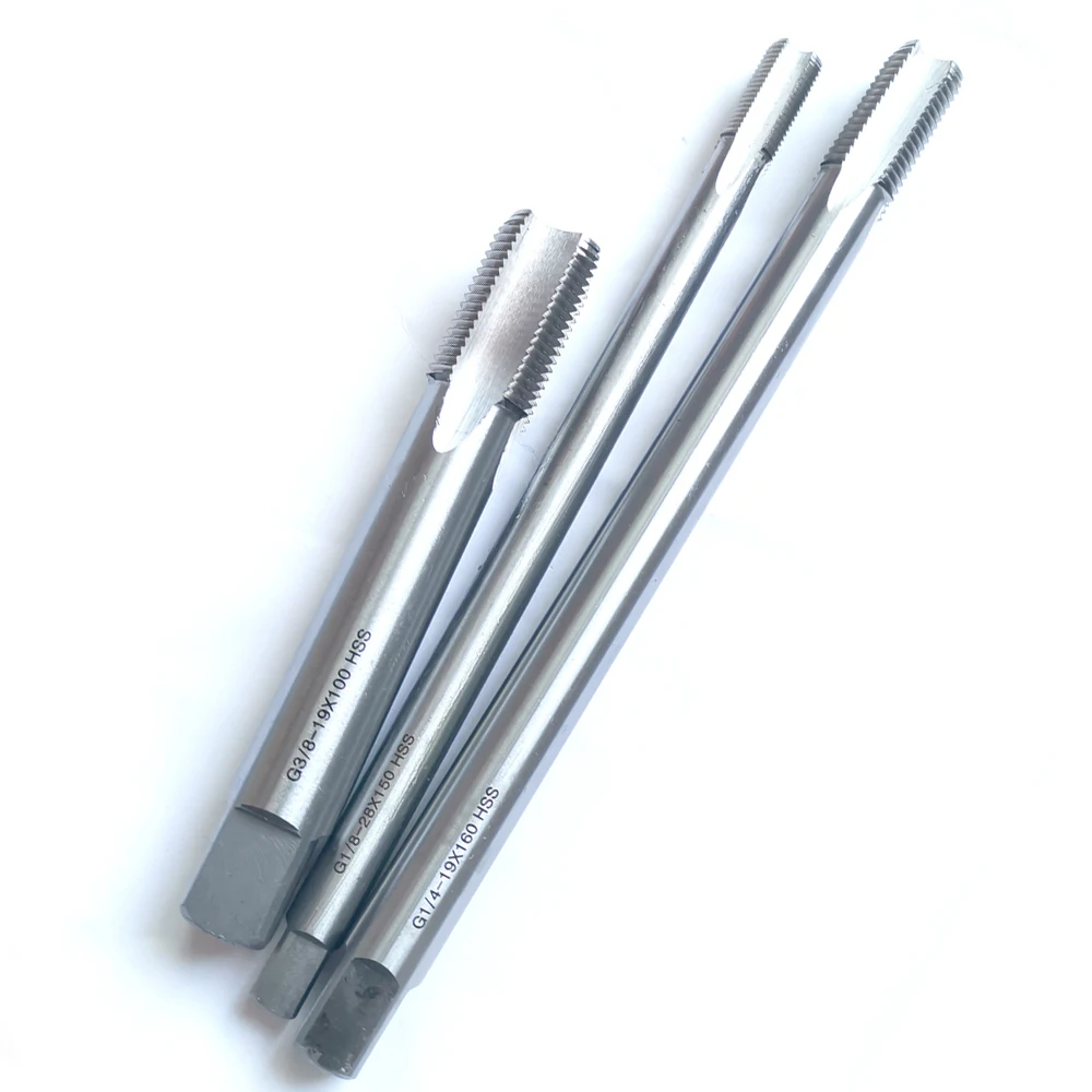 

HSS Long handle Pipe thread tap American Tapered Straight flute taps NPT Extra Shank G 1/16 1/8 1/4 3/8 1/2 3/4 100 150mm 160mm