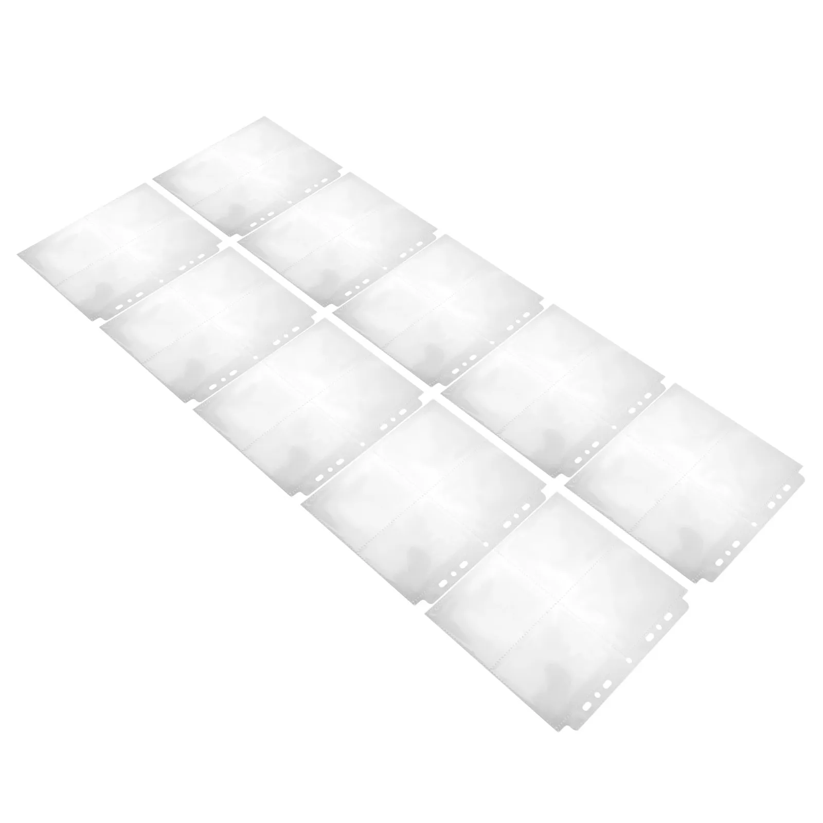 

10Pcs Photo Sleeves for 7 Ring Binder A5 Heavy Duty Clear Plastic Page Protectors Photo Album Refill Pages Family Wedding