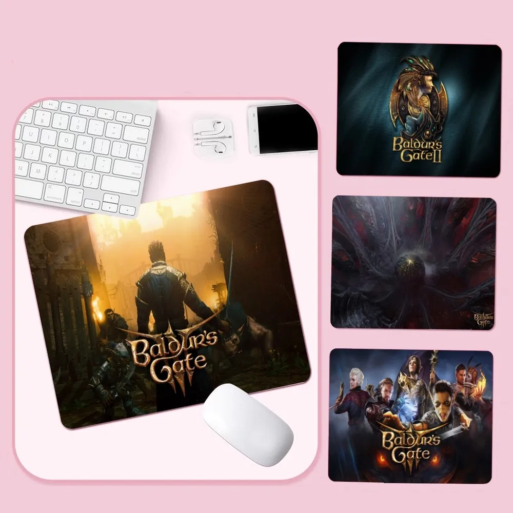 

Baldurs Gate 3 Mousepad Custom Skin Desktop Desk Mat Kawaii Gaming Accessories Students Writing Pad Padmouse Desk Play Mats