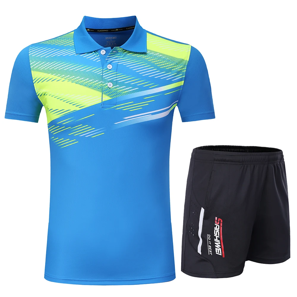 New Men Women Tennis T Shirt   - Table Tennis Shorts review and price