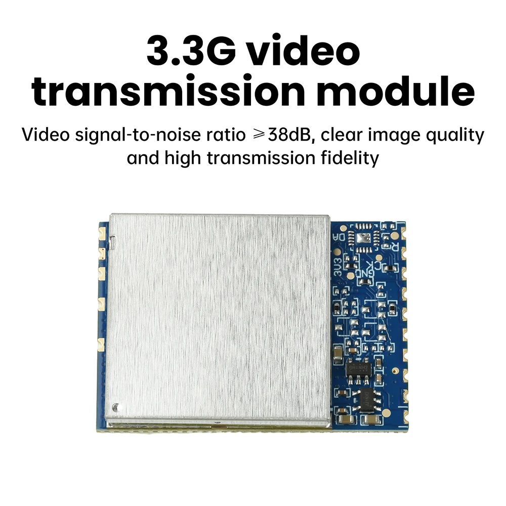 

SK3500-SPI 3.3G FPV Image Transmission Module Low Latency CVBS Video Output Receiver with 3100-3800MHz Frequency Range