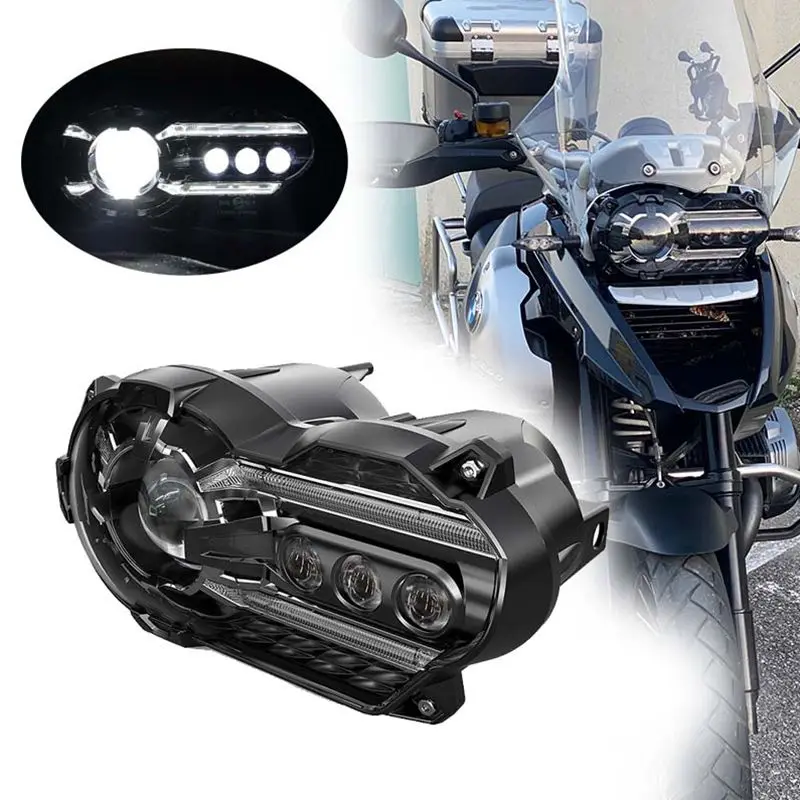 

Для BMW R1200GS R 1200 GS ADV R1200GS LC 2004-2012 E24 искусственная головка с дневными ходовыми огнями