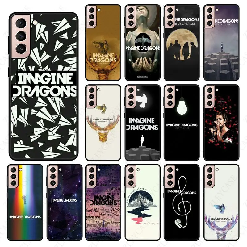 night music imagine dragons music funda For samsung galaxy S24ultra S24 S21 S23PLUS S20fe S20ultra S21Fe S22plus S23ultra case