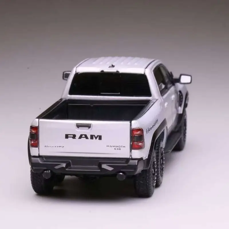 596 1/64 Chevrolet Impala NYPD x Dodge Ram 1500 TRX Hennessey Mammoth 6×6 with Working Lights Diecast Car Model - view 5