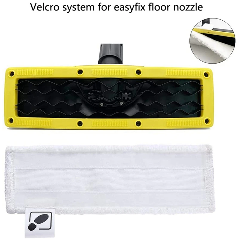 A05G-4 Microfibre Floor Cloth+4 Hand Nozzle Cover Cloth + 6 Paint Brushes For Karcher SC1 SC2 SC3 SC4 SC5 Steam Cleaner