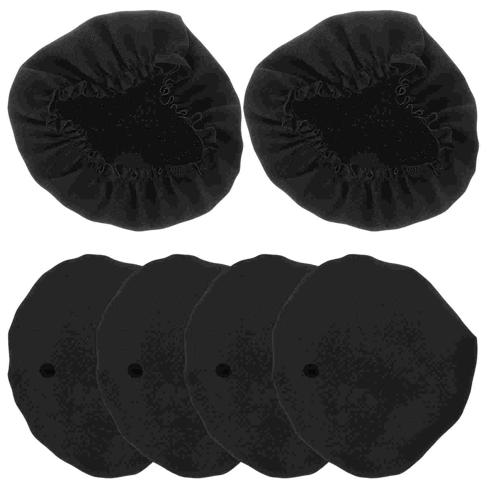 

6 Pcs Cup Covers Party Drink for Protection Women Drinks Elastic Decor Black Miss