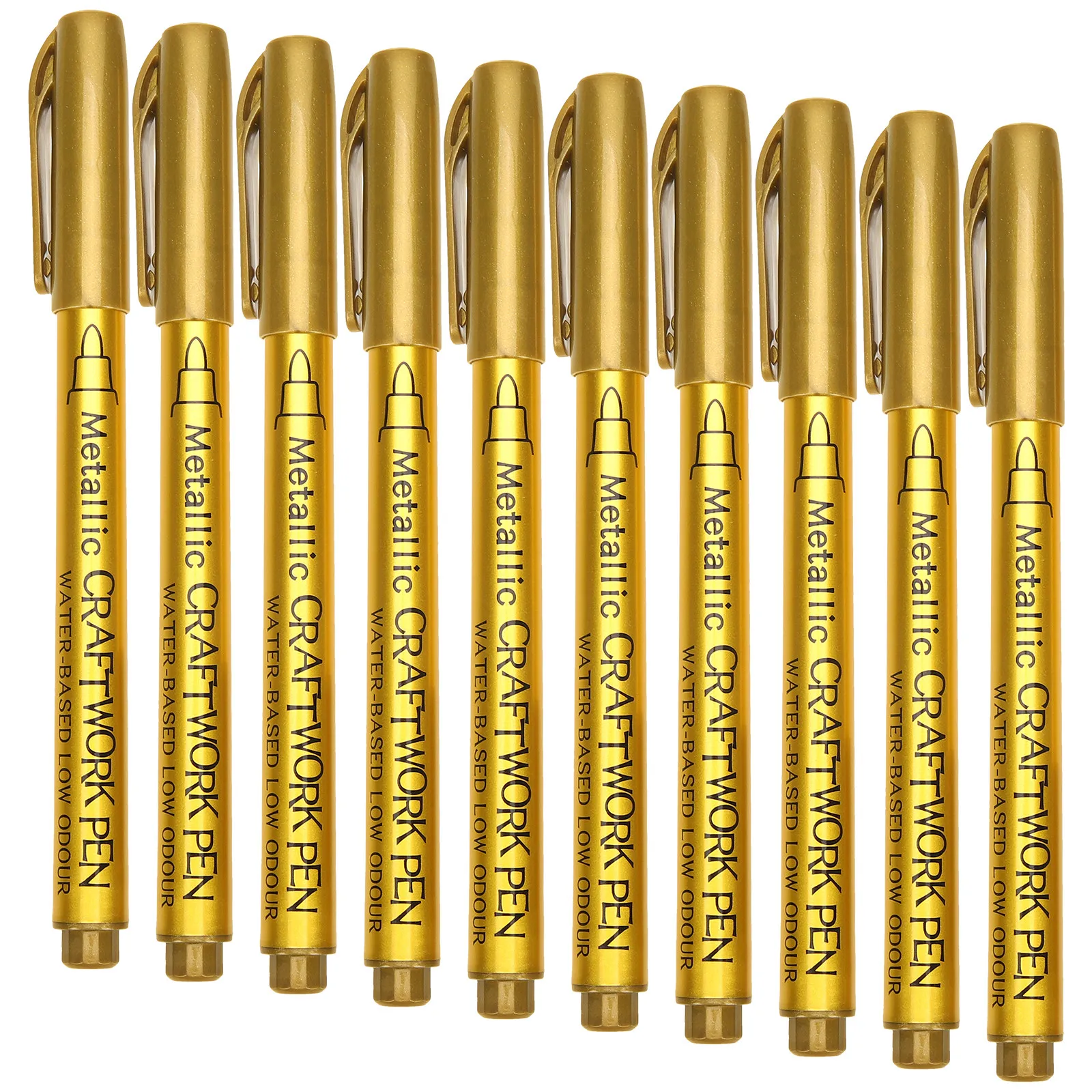 

Набор из 10 перманентных маркеров с масляными красками: глянцевые, с плавным нанесением, быстросохнущие, для авторемонта, художественных работ, металлических и пластиковых поверхностей