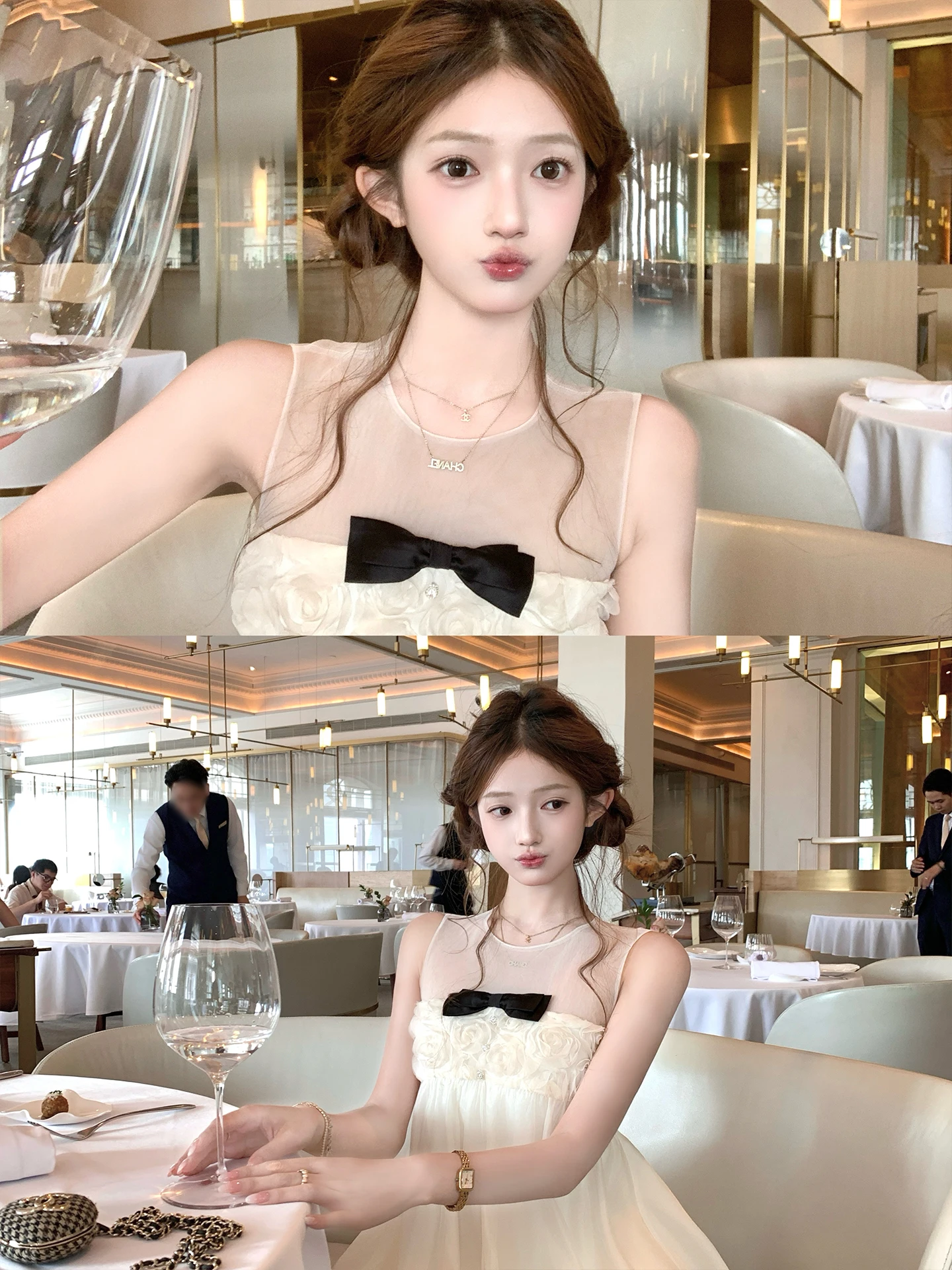 Sweet Acaine Ballet Short Mesh Rose Bud Top A-Line Skirt Women's Summer Set High Waist Short Sleeve Elegant Style for Adults