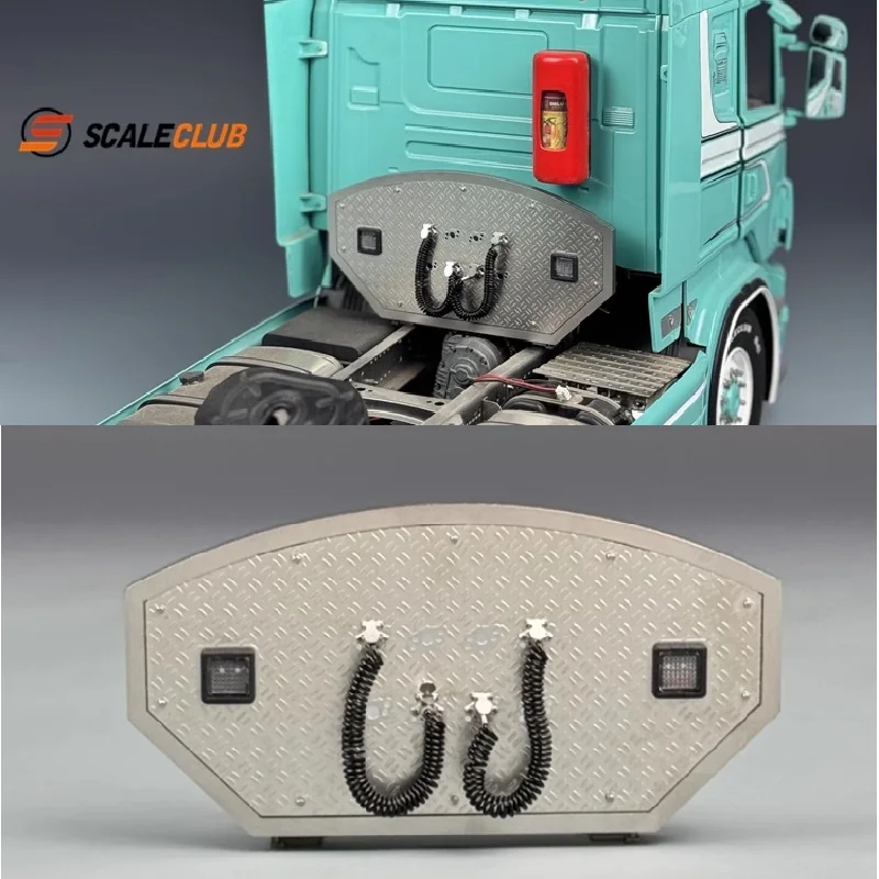 

Scaleclub 1/14 Tamiya tractor truck remote control model modified European truck style rear decorative plate metal gas pipe wire