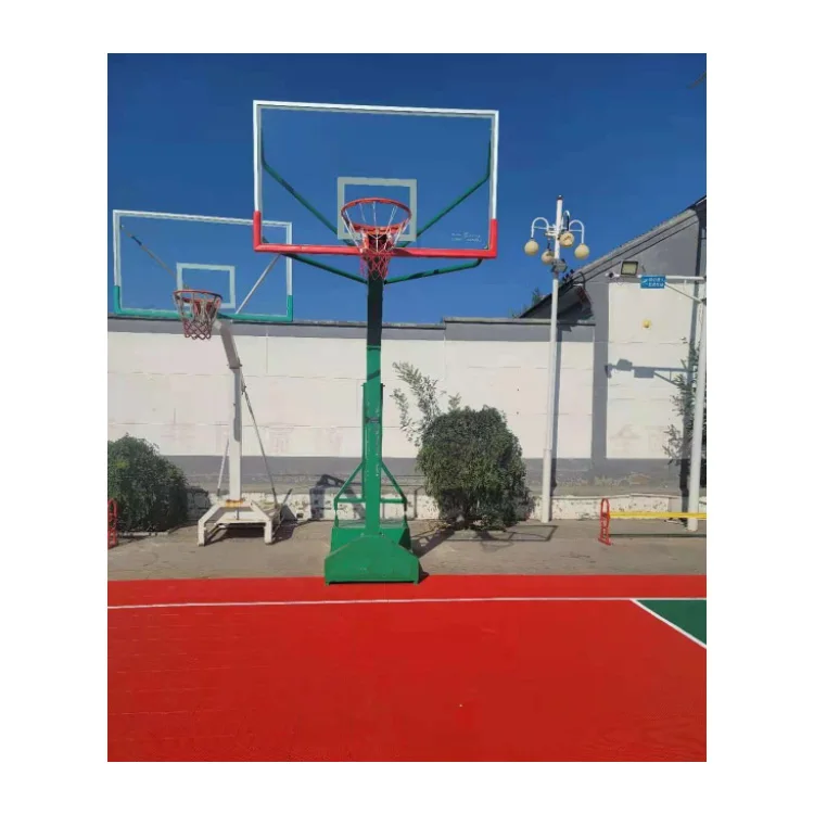 Papan Basket Bola Basket Dalam Ruangan Luar Ruangan Bola Portabel Ring Tujuan Basket dengan Dudukan