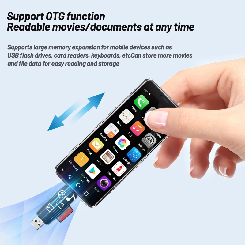 SOYES XS16 Pro 4'' Mini Smartphone 4GB RAM 128GB ROM Android 10.0 Octa-core 2100mAh Face ID 4G LTE Type-C OTG Small Phone image 4
