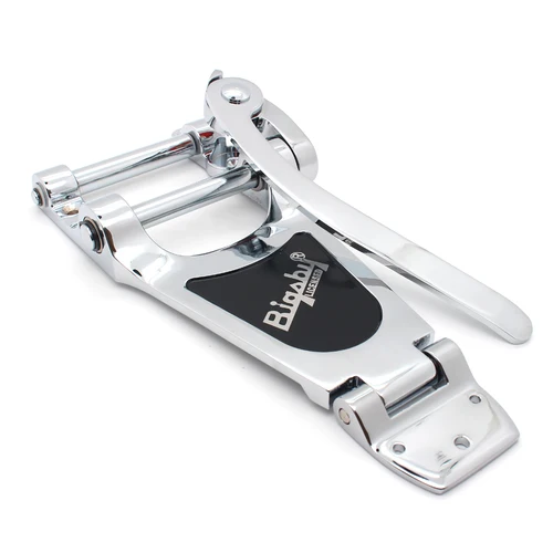 Imagen 2 del producto Sistema de puente Bigsby Tremolo Hardware cromado y dorado directo de fábrica