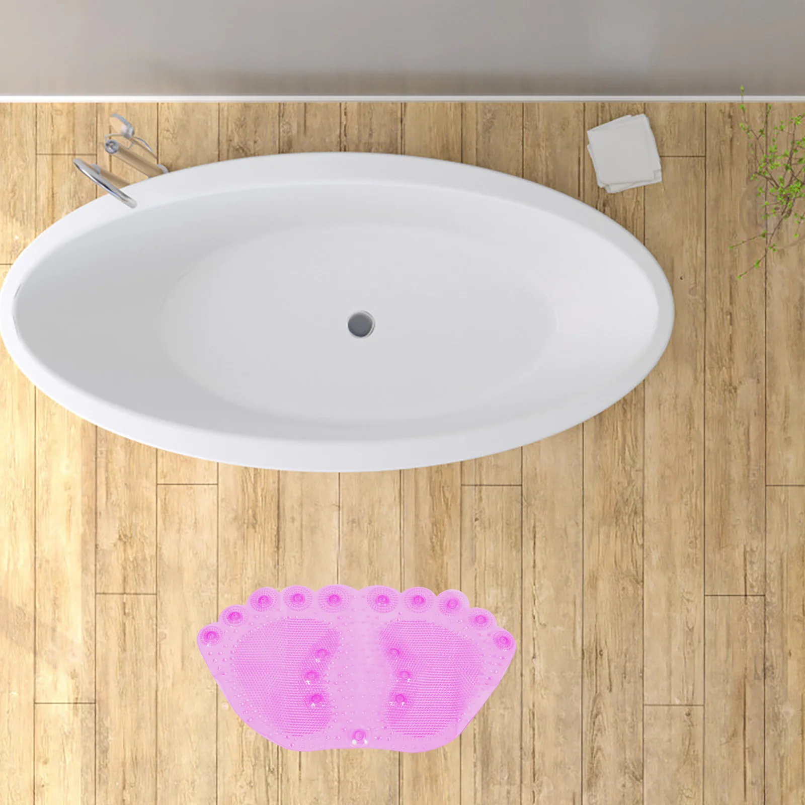 

Foot Massage Mat PVC Anti slip Suction Cup Pad for Bathroom Shower Stalls Saunas Spas Hotels Hospitals Locker Rooms Easy Clean