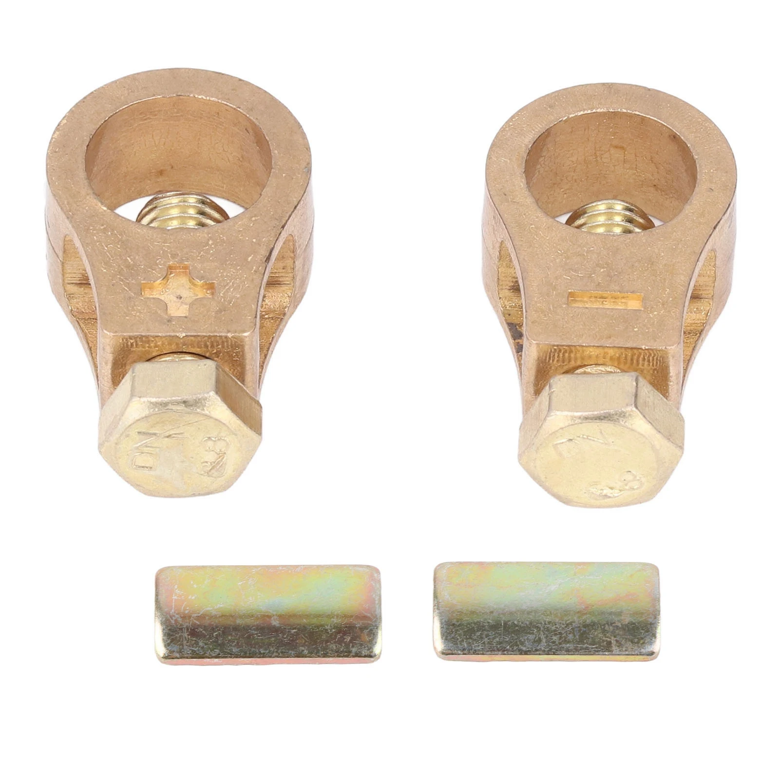 2 stuks auto-accuterminal draadkabelklem koperen elektrische batterijconnector klemmen auto-accessoires