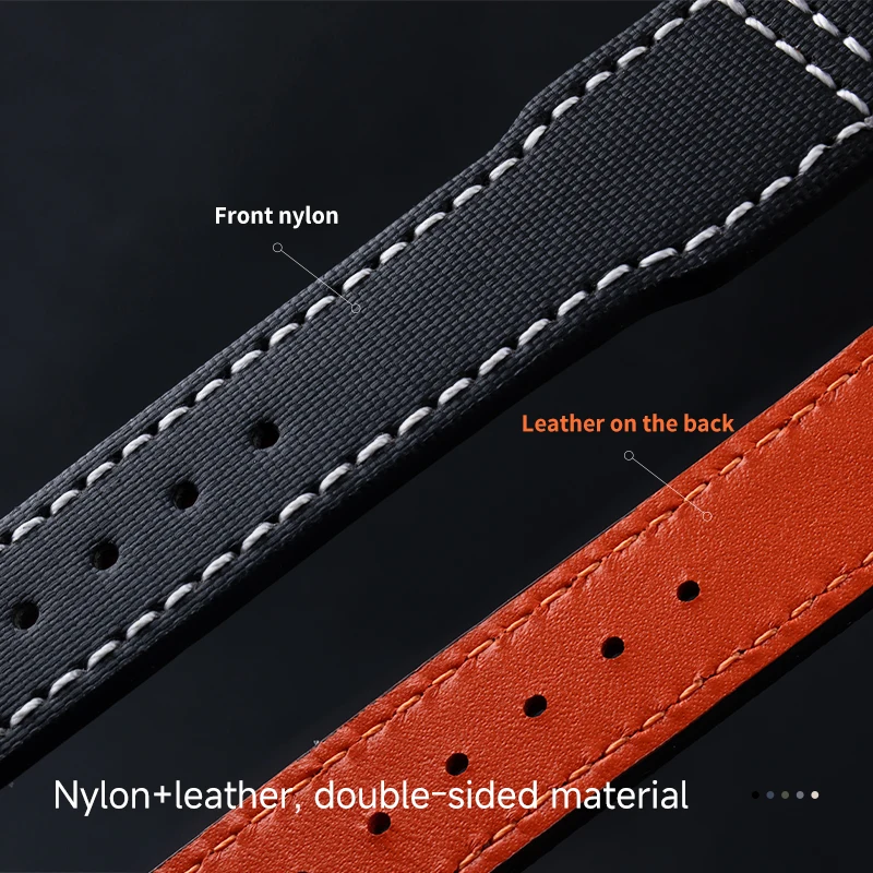 Nylon Watch Strap Replacement for IWC Pilot Spitfire TOP GUN Navy Air Force Hamilton Men Watch Band Wrist Bracelet