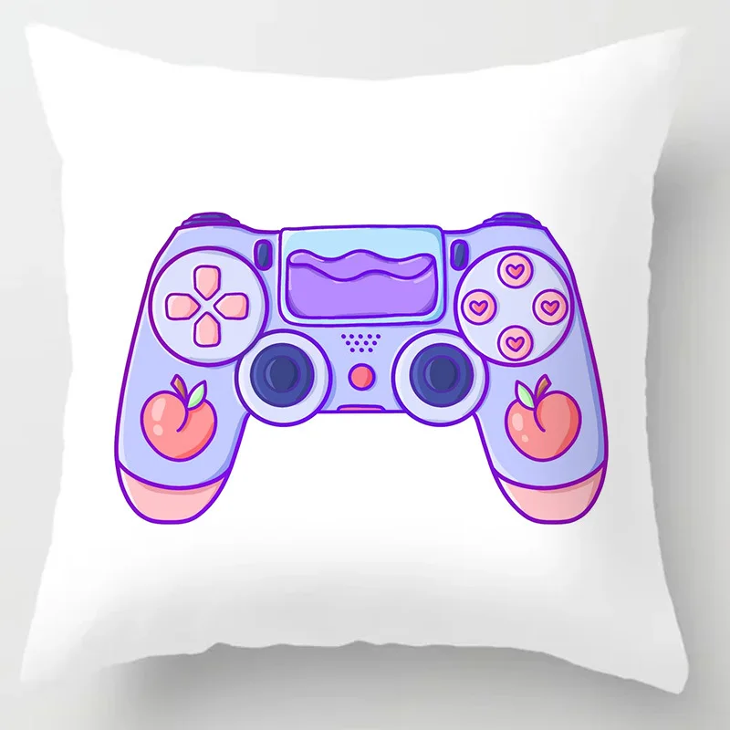 

Game Fans Pillow Covers Gamepad Game Controller Pillows Case for Living Room Boy Girl Kids Room Aesthetics Pillowcase for Pillow