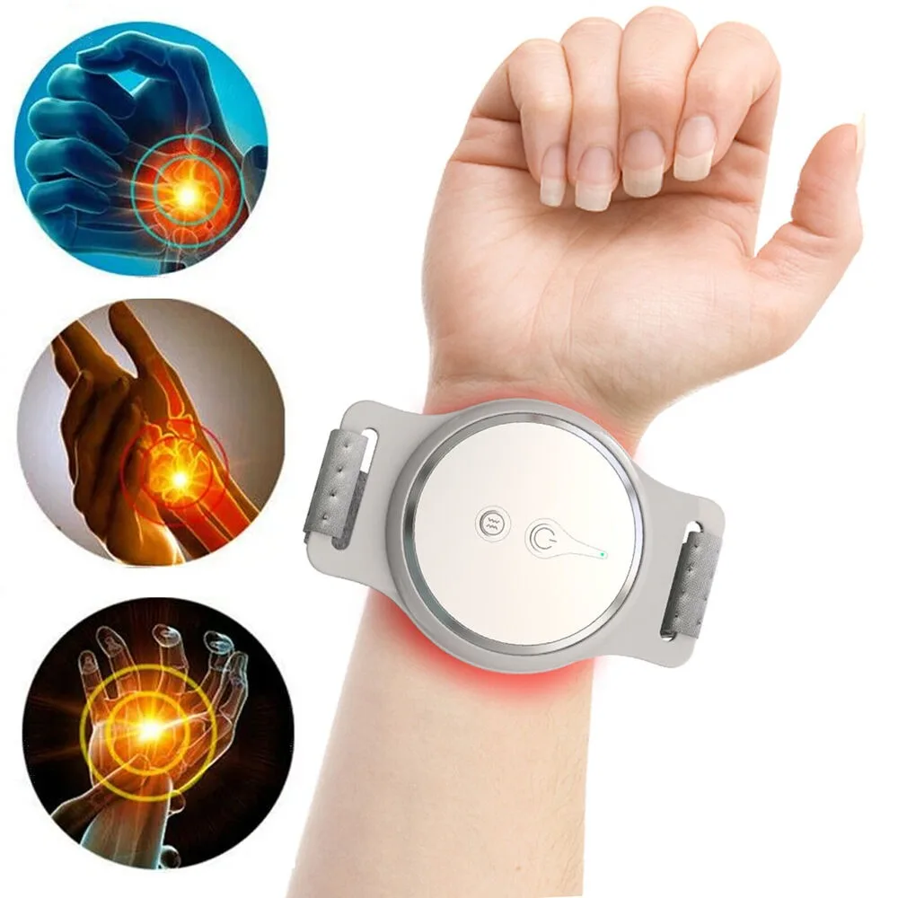 

LED Wrist Massager with Red Light Therapy Device, Healthcare Round Near Infrared Therapy Device for Wrist Sprain Arthritis 810nm