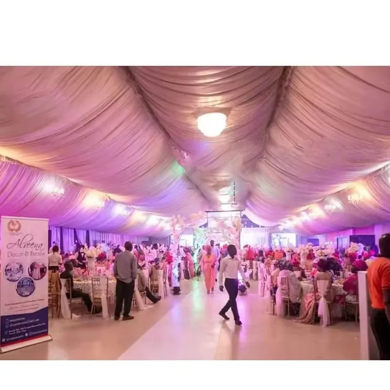 High Cost Performance Large White Party Decorated Party Wedding Tent Outdoor Activities Tent Peak Pole Wedding Party Tent
