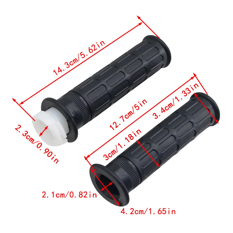 Handlebar Rubber Grip Set For Honda CB125 CB400 CB550 CB650 CB750 CB900 Motorcycle Handle Grip Cover Anti-Slip Accessories
