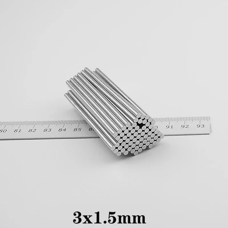 3x1.5mm Mini Small Powerful Magnets Strong Disc Magnets For Fridge, DIY, Building, Scientific, Craft, Education 3*1.5 3x1.5