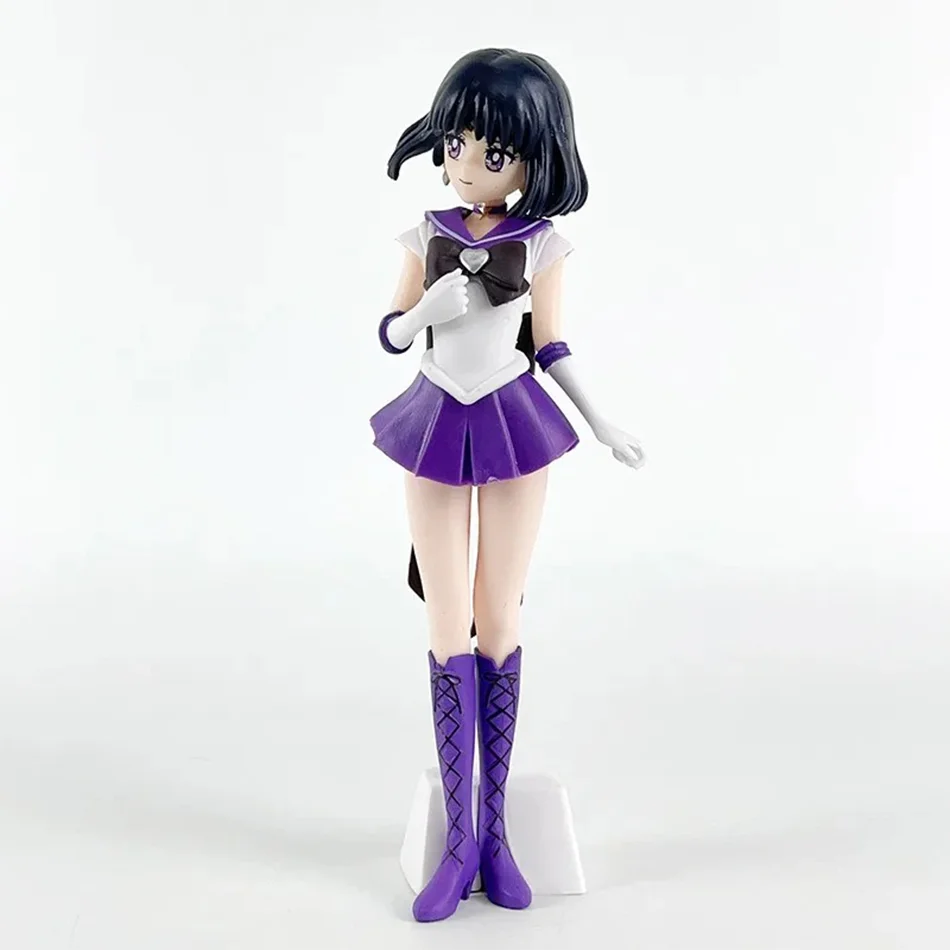 23cm Anime Sailor Moon Meiou Setsuna Figure GLITTER&GLAMOURS Kaiou Michiru Tenoh Haruka Tomoe Hotaru Action Figurine Toy Gift view 4